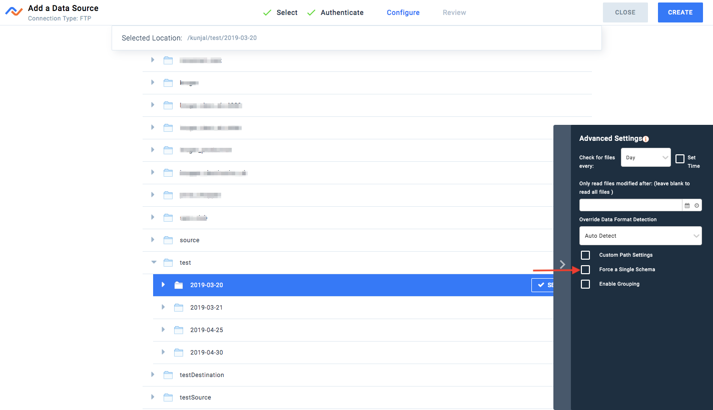 Advanced Settings for File based sources – Nexla